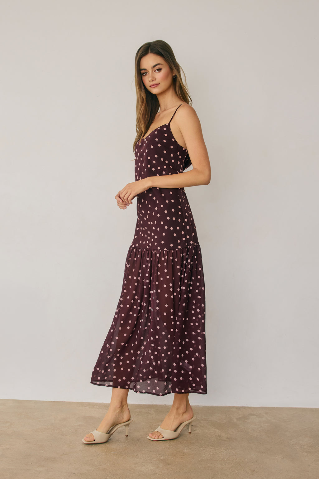 Polka Dot Maxi Dress