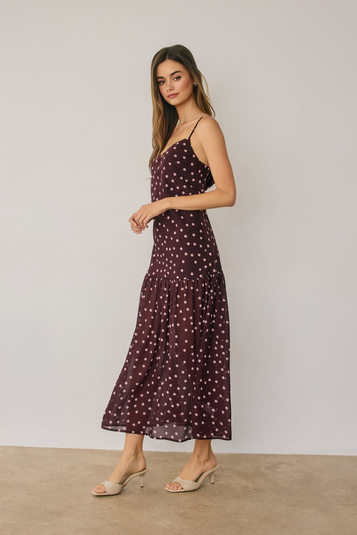 Polka Dot Maxi Dress