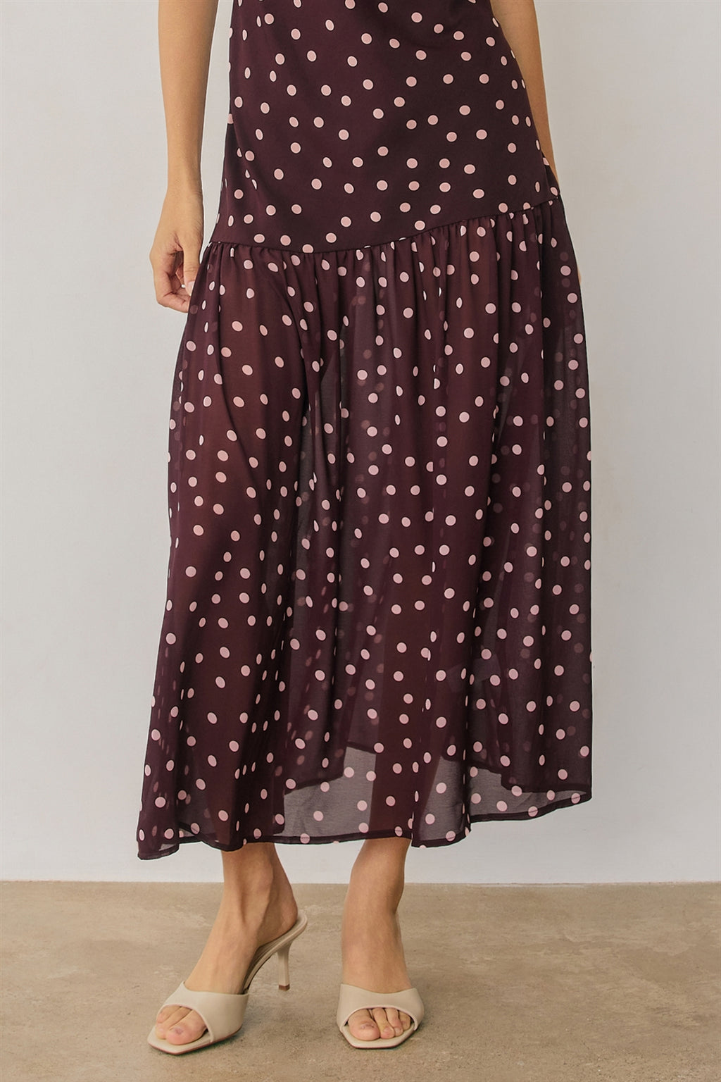 Polka Dot Maxi Dress