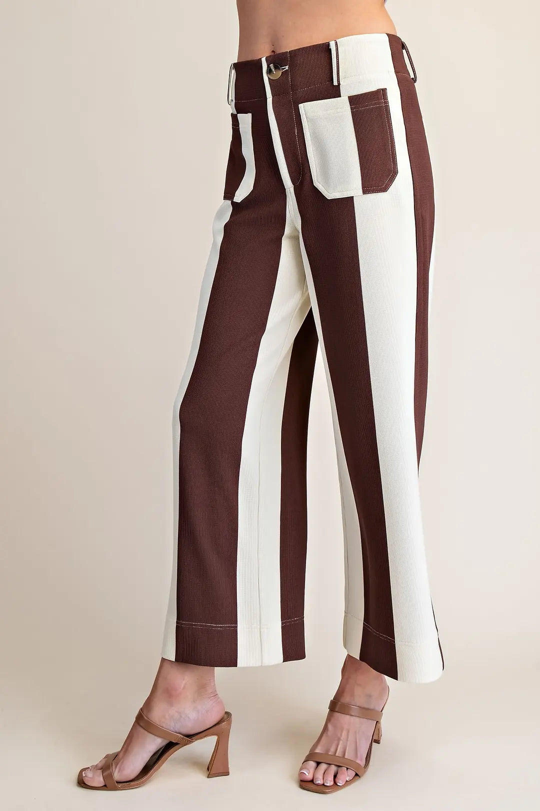 Colette Cropped Wide-Leg Stretch Pants
