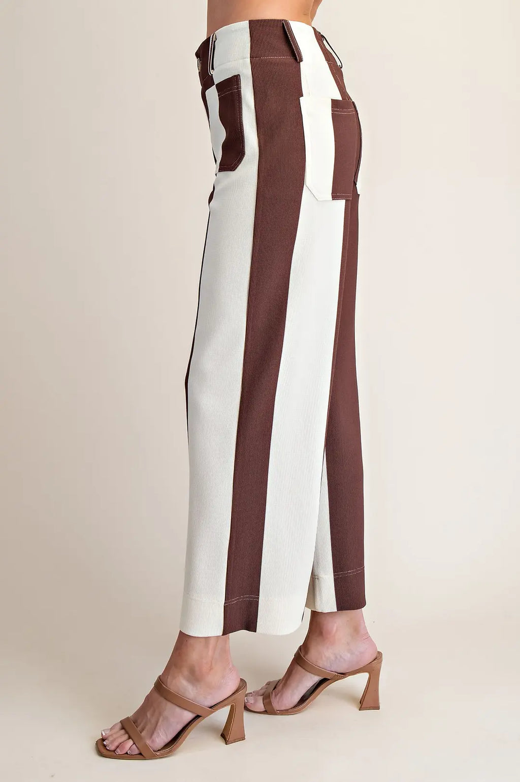 Colette Cropped Wide-Leg Stretch Pants