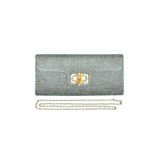 Metallic Chain Clutch Bag
