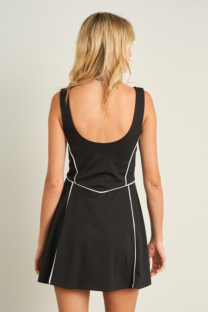 Contrast Stripe Active Dress