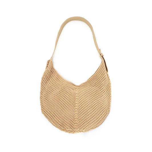 Woven Shoulder Bag Beige