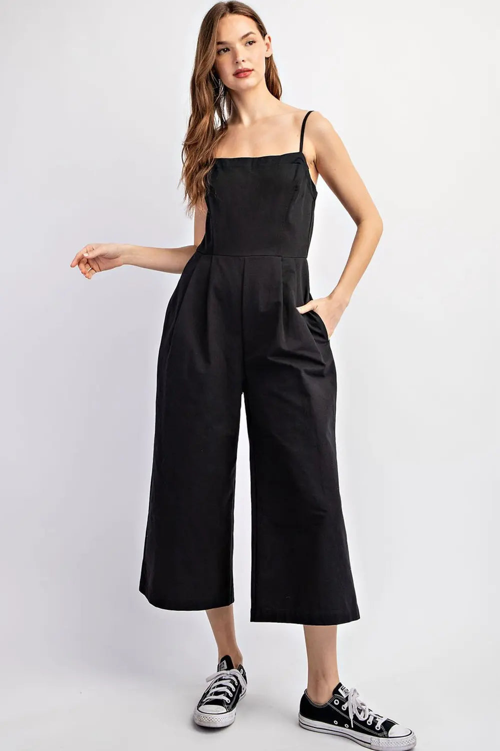 Wide Leg Jumpsuit Black
