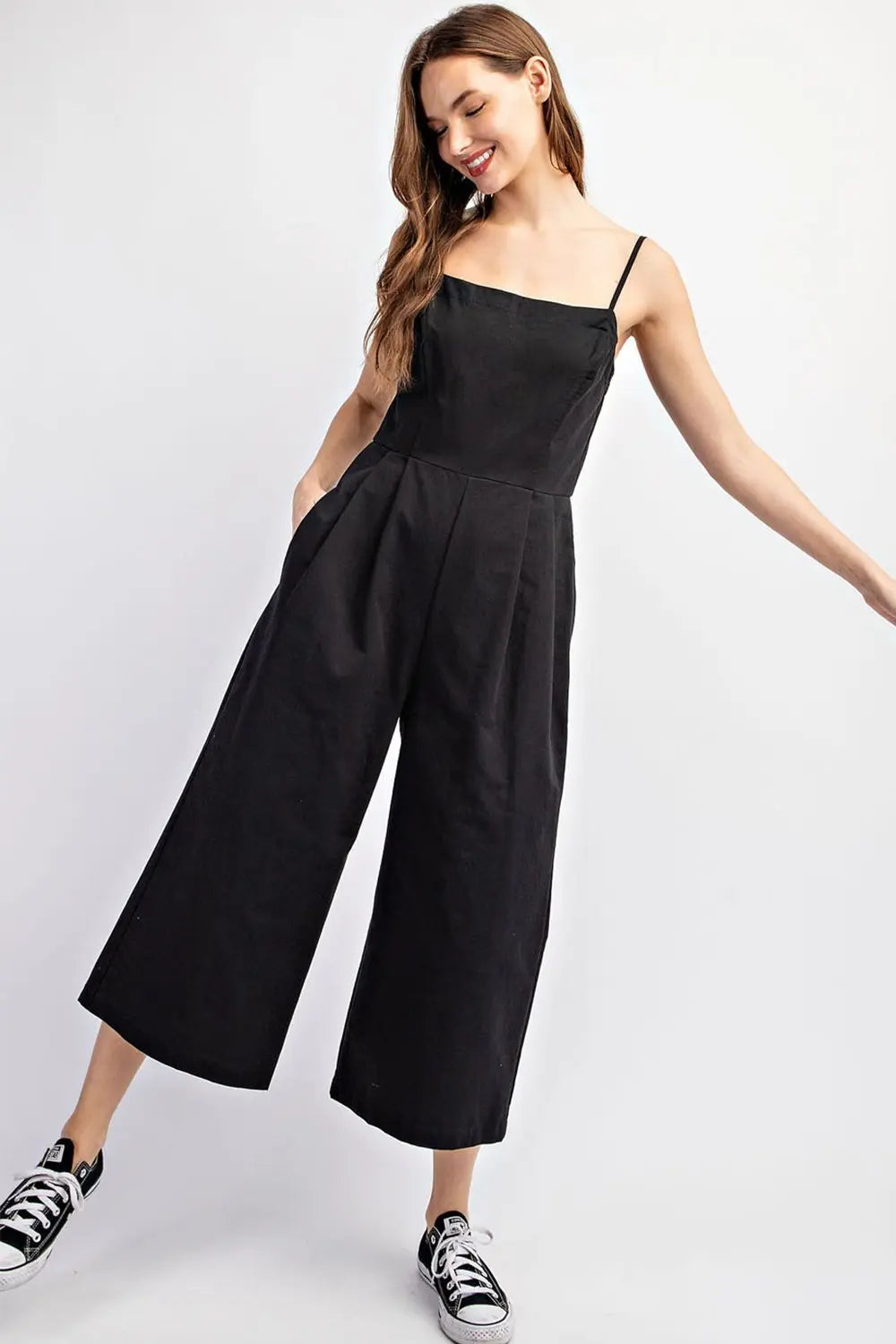 Wide Leg Jumpsuit Black