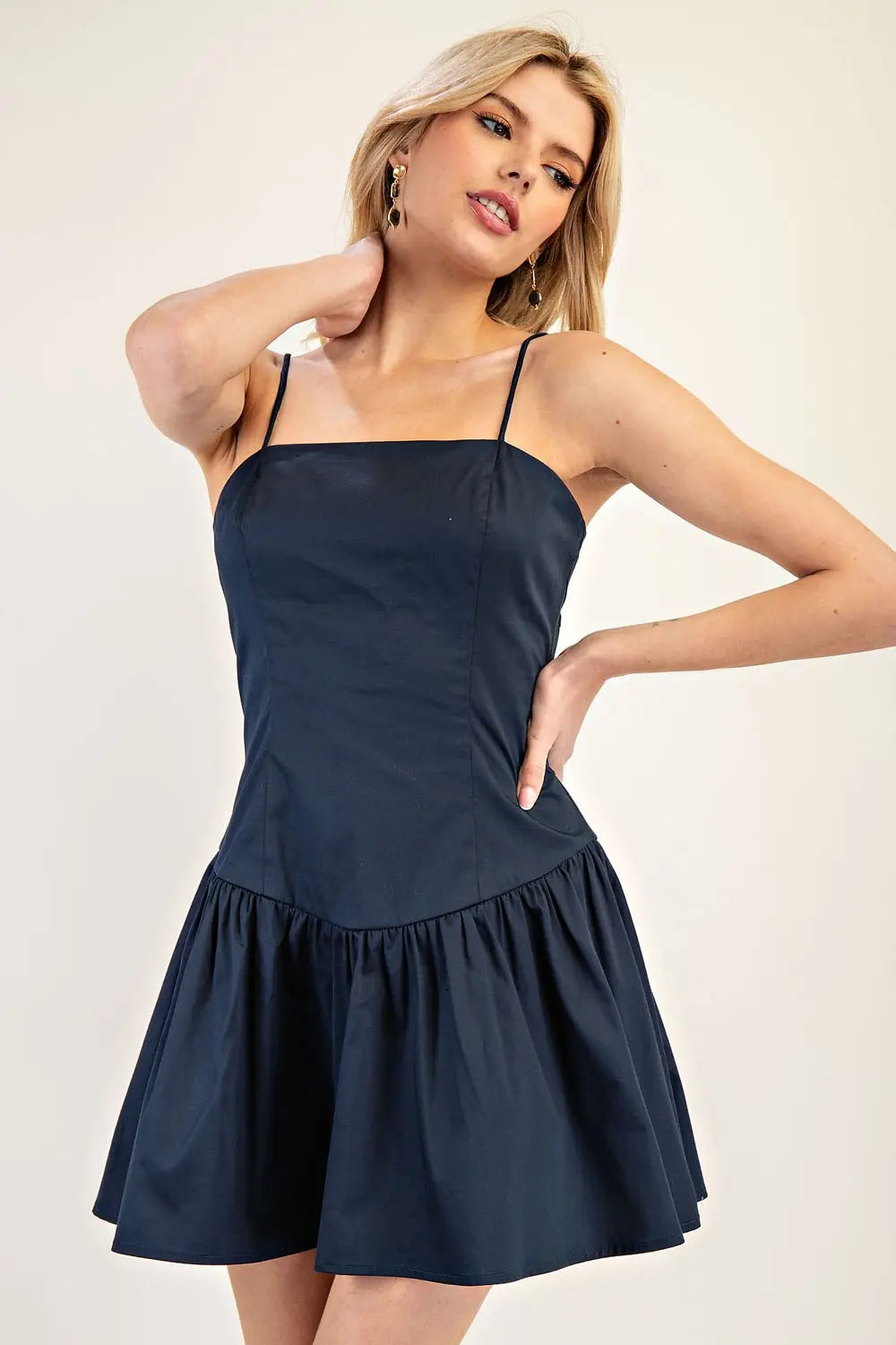 Mini Dress with a Fitted Bodice