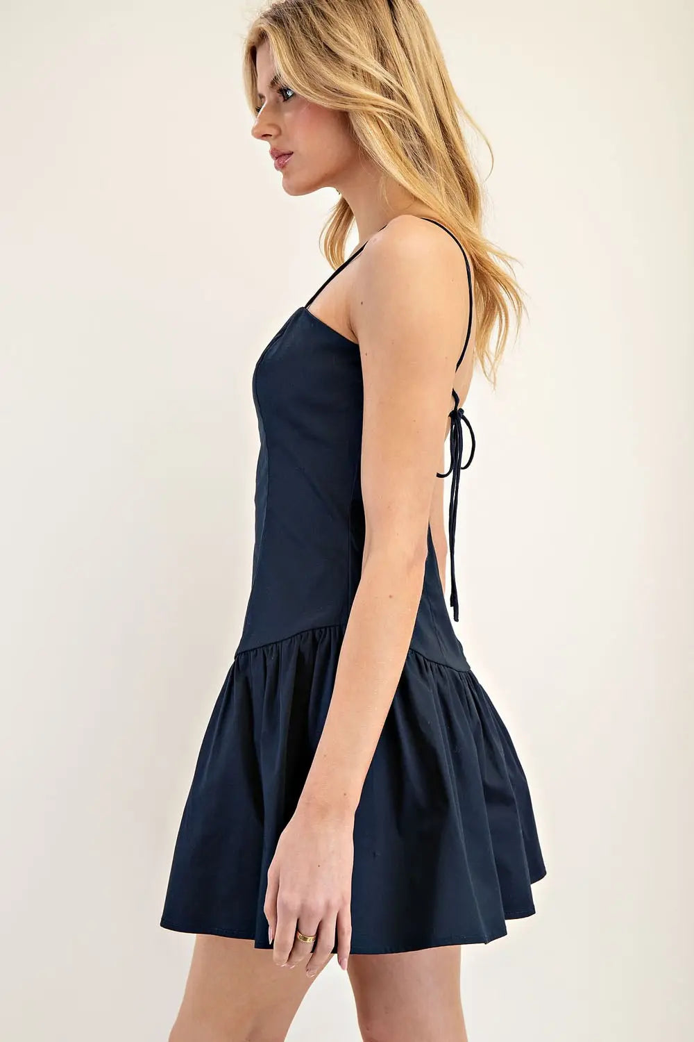 Mini Dress with a Fitted Bodice