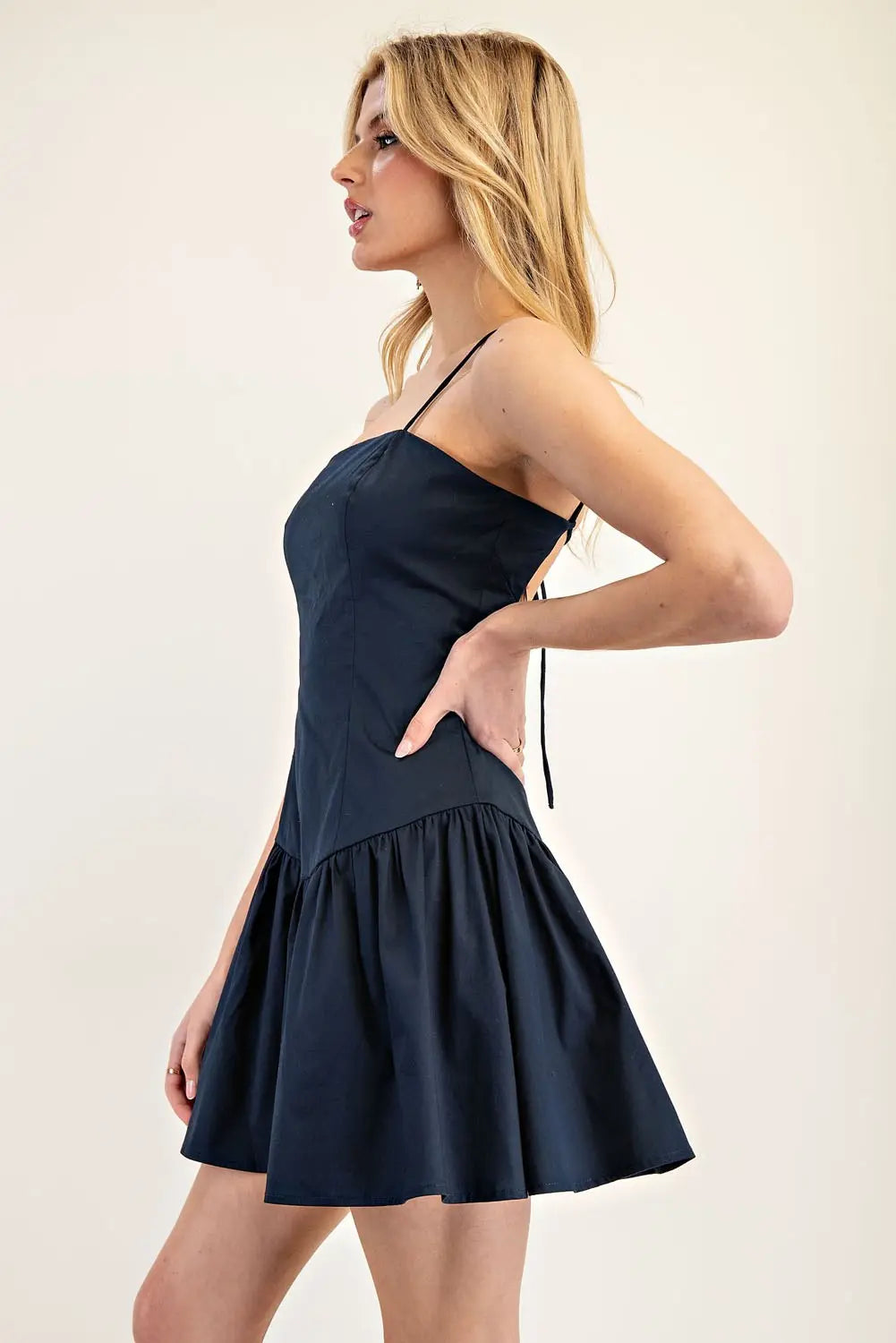 Mini Dress with a Fitted Bodice