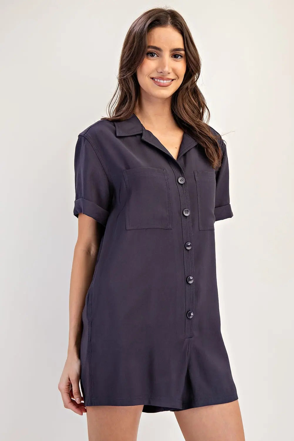Button-Front Romper