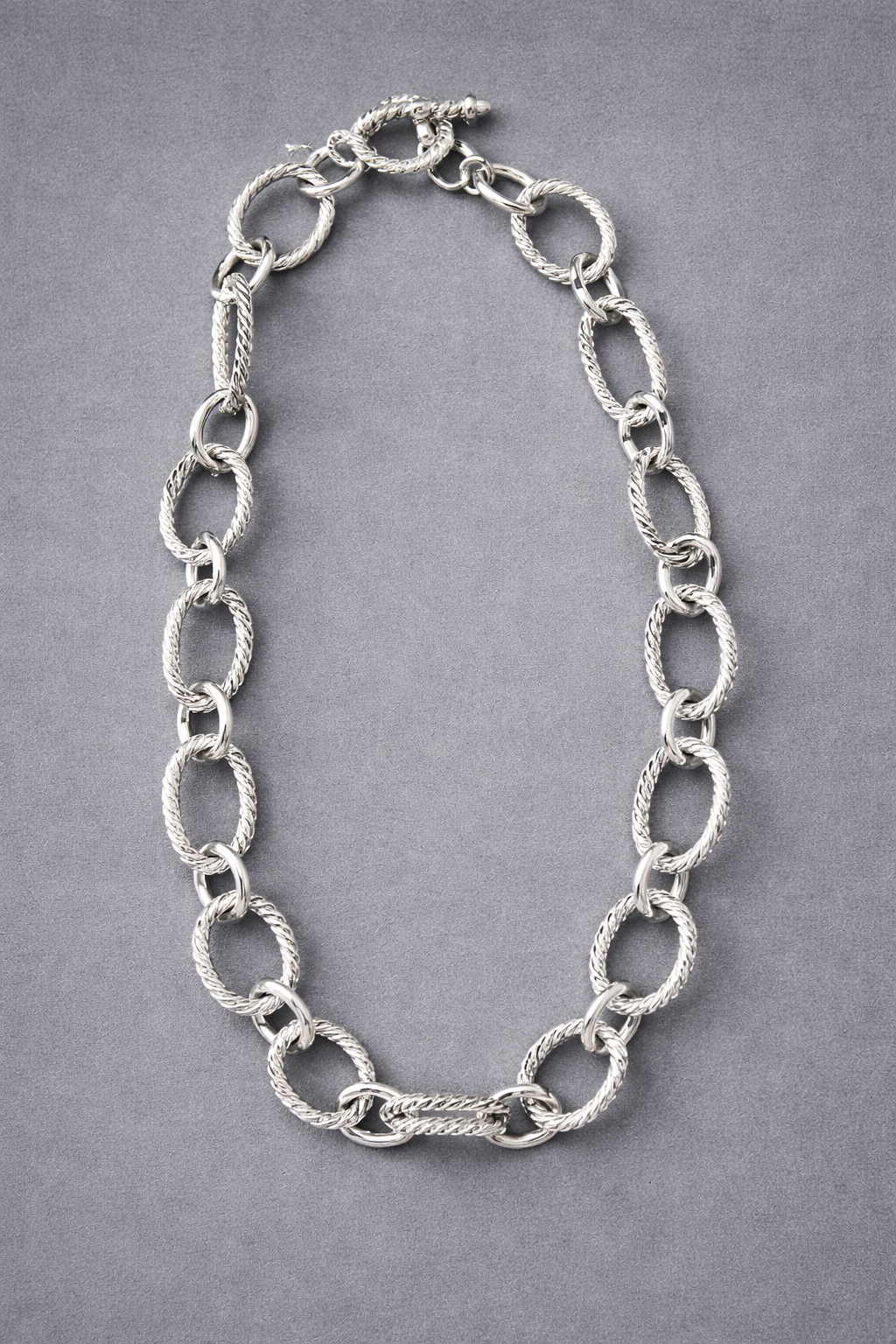 Multi hoops \ one tone short necklace