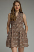 Sleeveless Polka Dot Dress