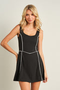 Contrast Stripe Active Dress