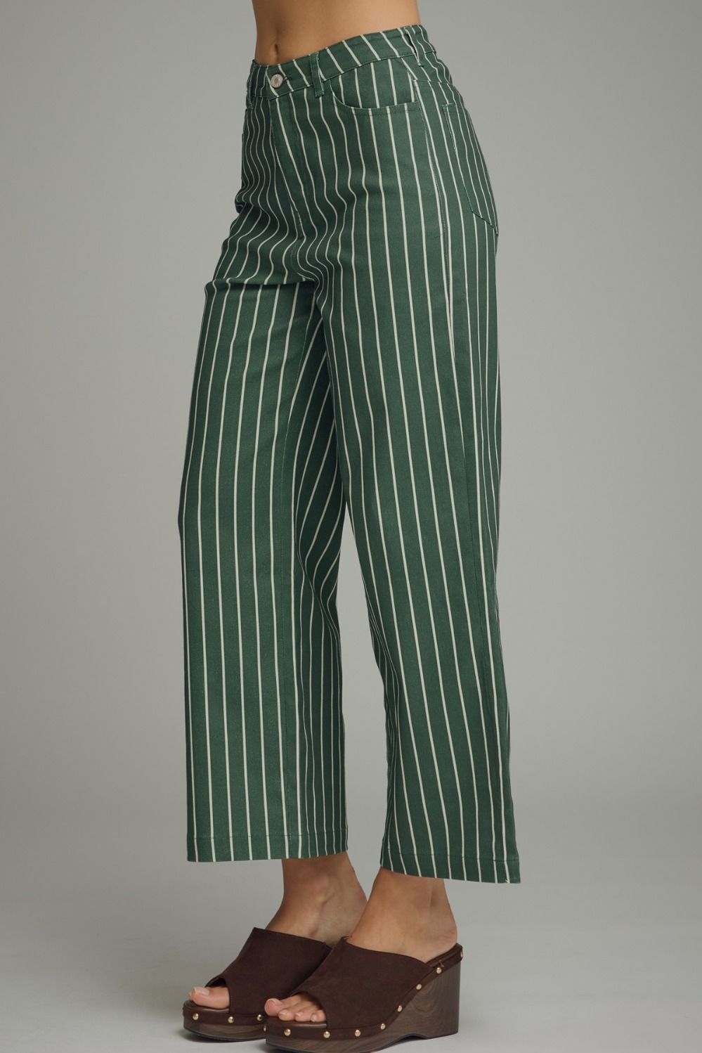 Striped Wide-Leg Pants