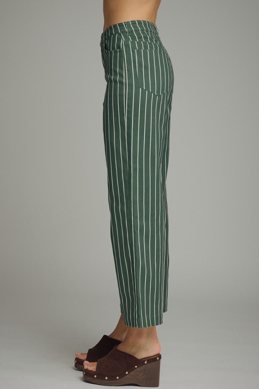 Striped Wide-Leg Pants
