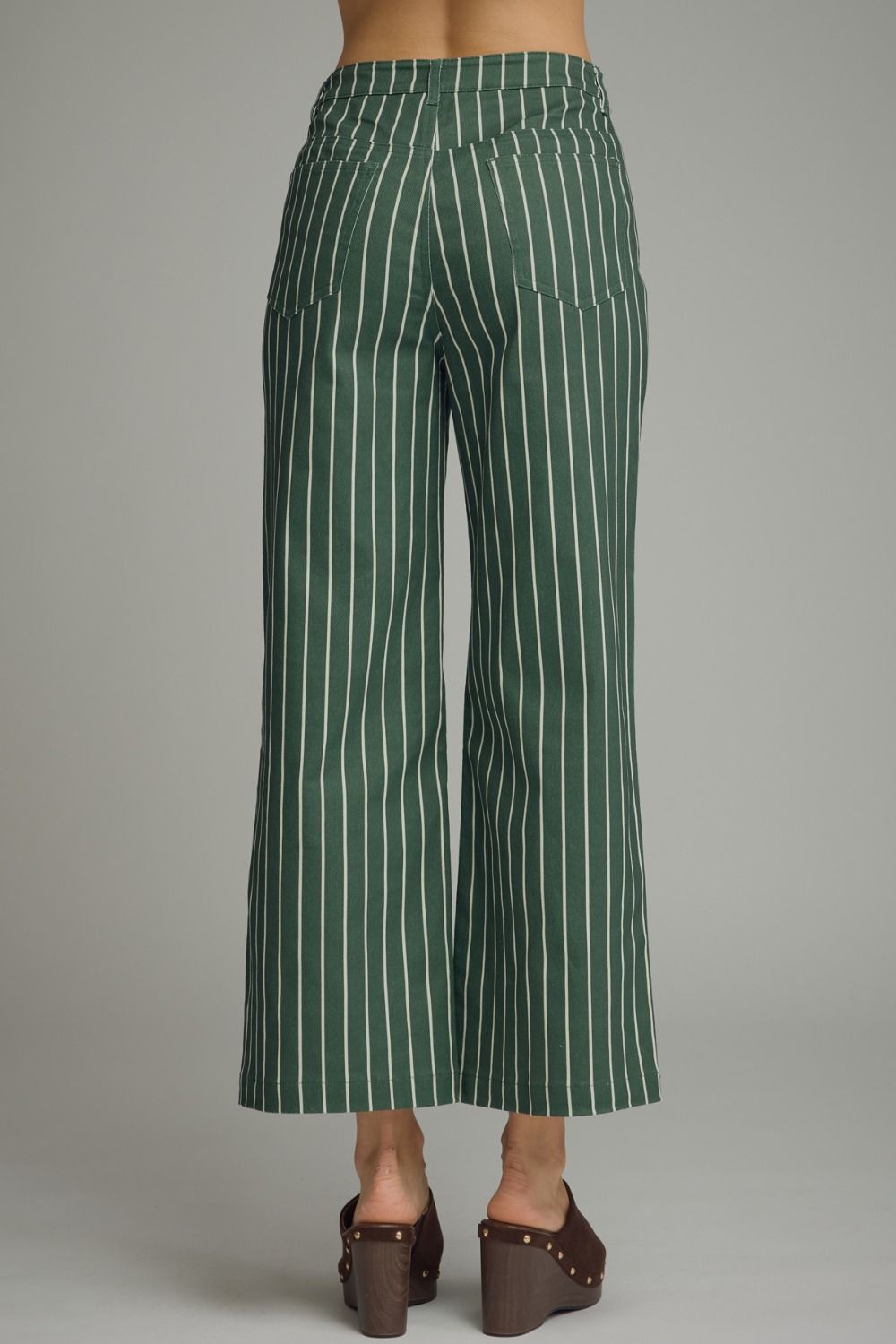 Striped Wide-Leg Pants