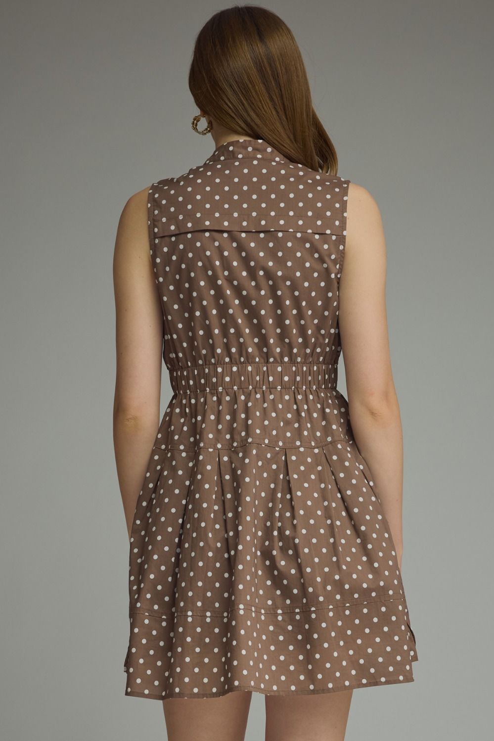 Sleeveless Polka Dot Dress
