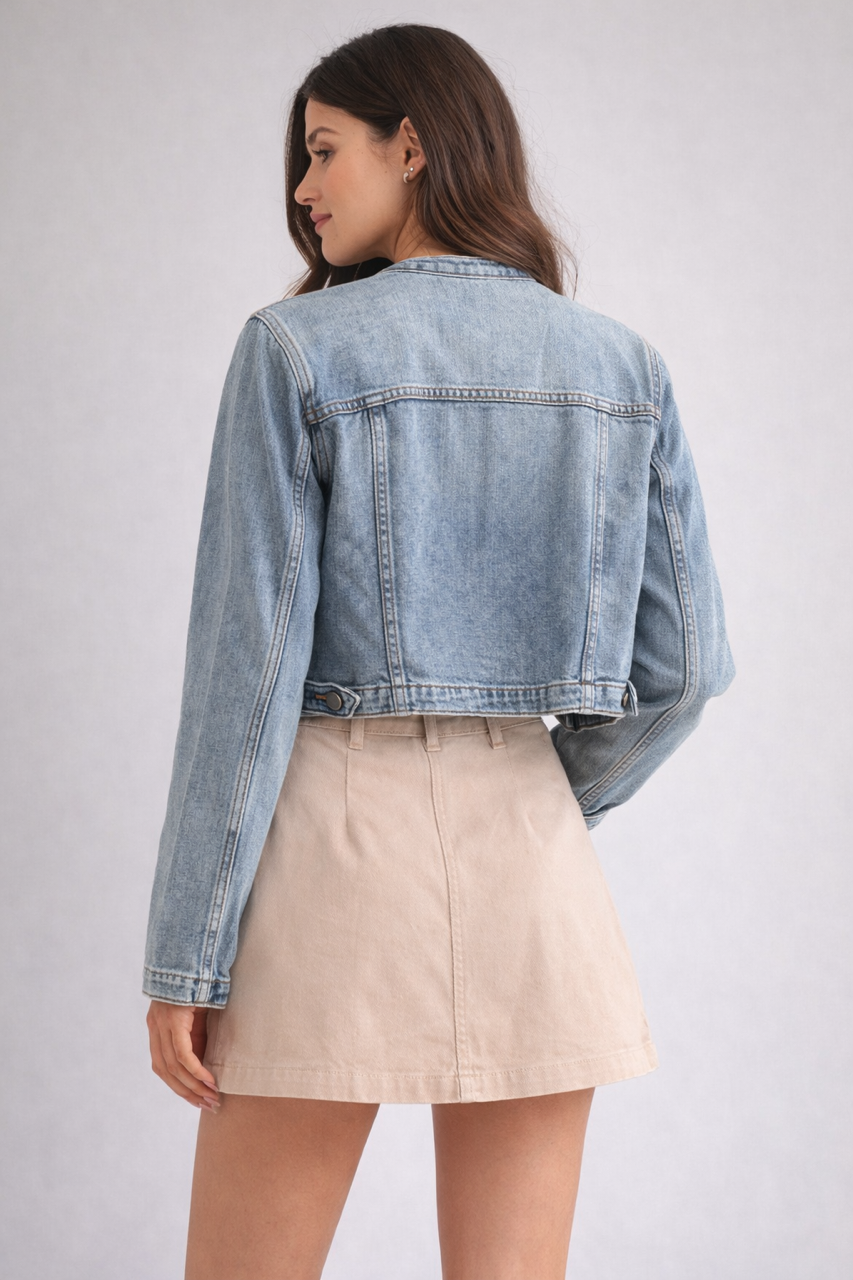 Collarless Jacket