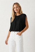 Grecian Drape Bubble Blouse
