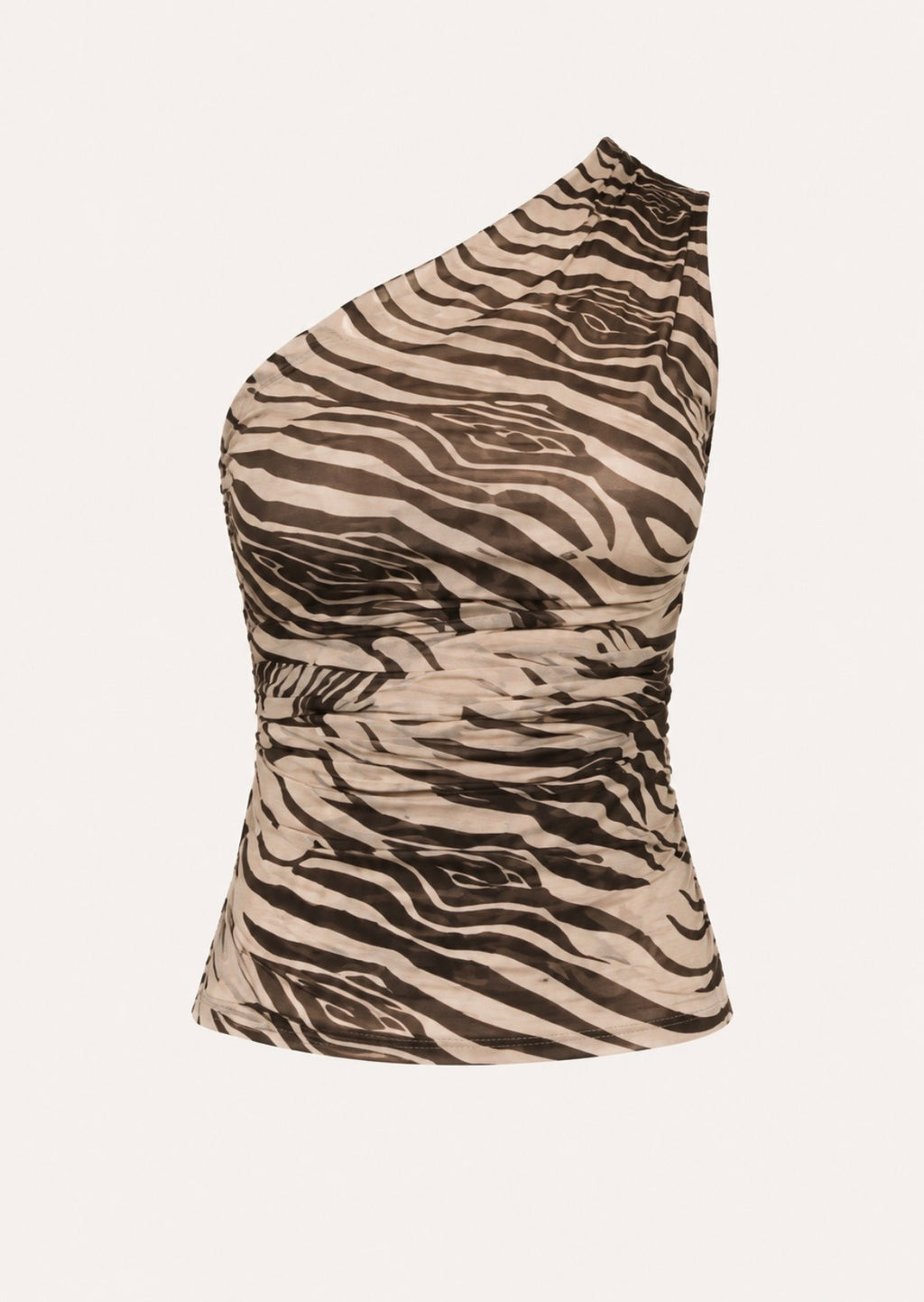 Zebra One Shoulder Top