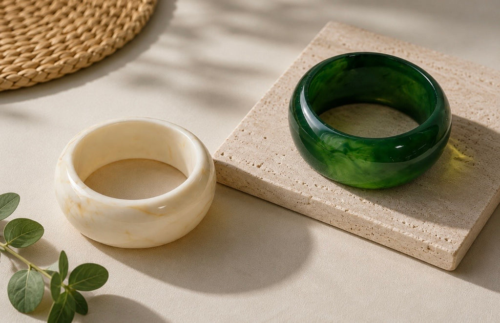 Resin Ombré Asymmetrical Bangle