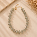 Smoky Gray Beaded Necklace