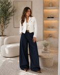 Textured Cropped Jacket