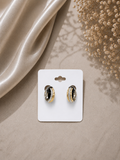 Reversibe Two-Tone Hoop Earrings