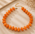Orange Beaded Necklace