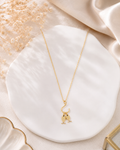 Gold Double Charm Necklace