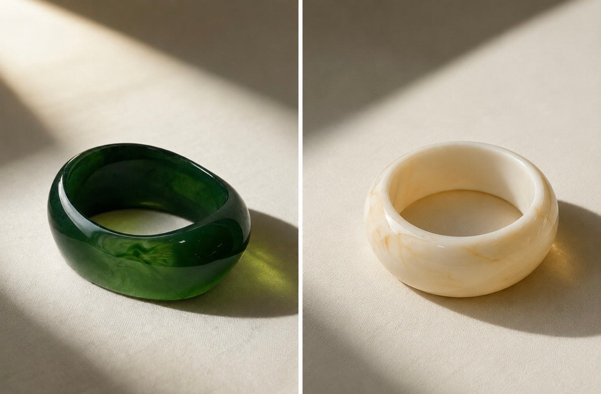 Resin Ombré Asymmetrical Bangle