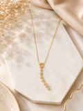 Gold Star Drop Necklace