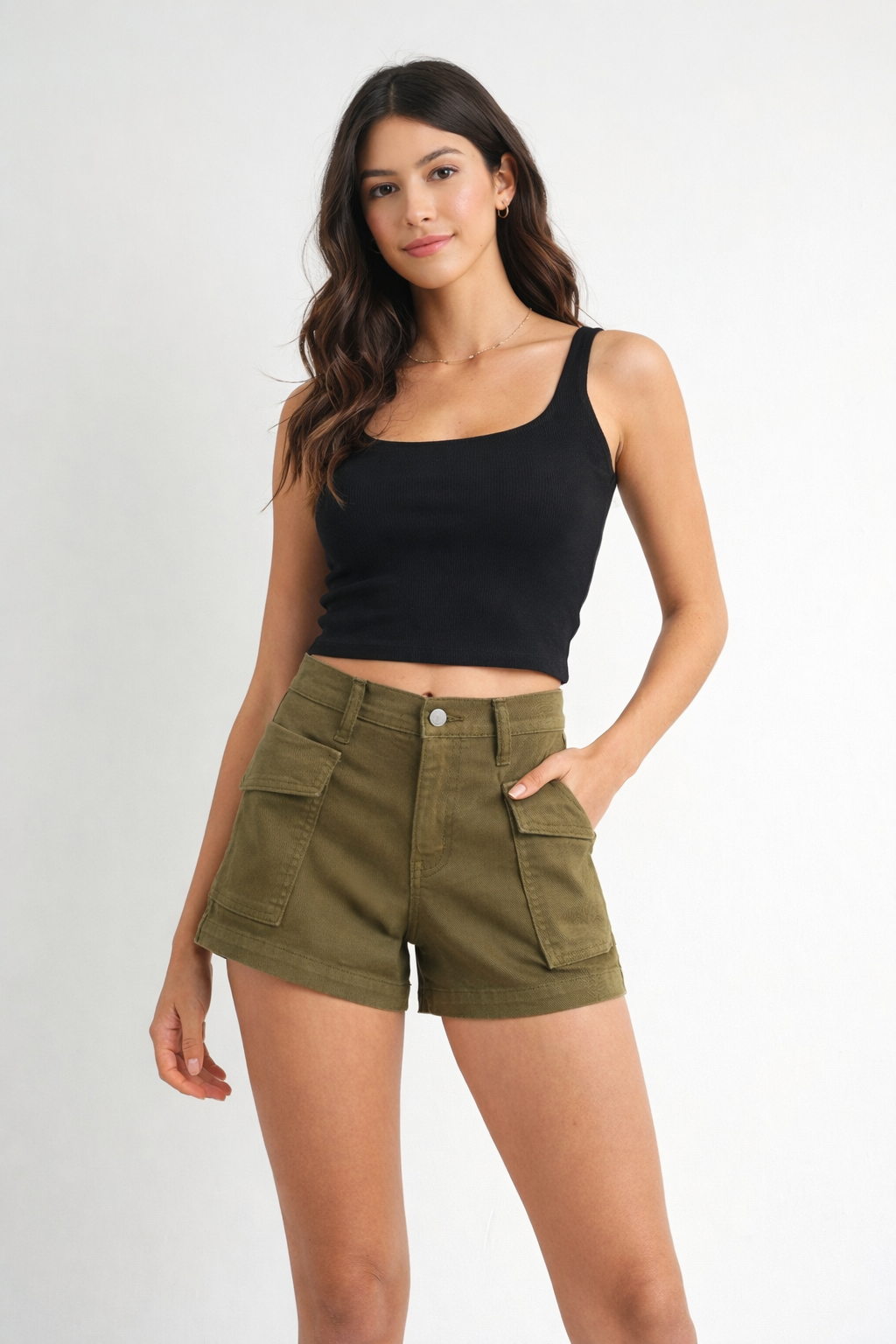 Cargo Stretch Short Olive