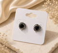 Textured Knot Stud Earrings Gold/Silver
