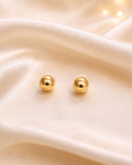 Gold Ball Stud Earrings