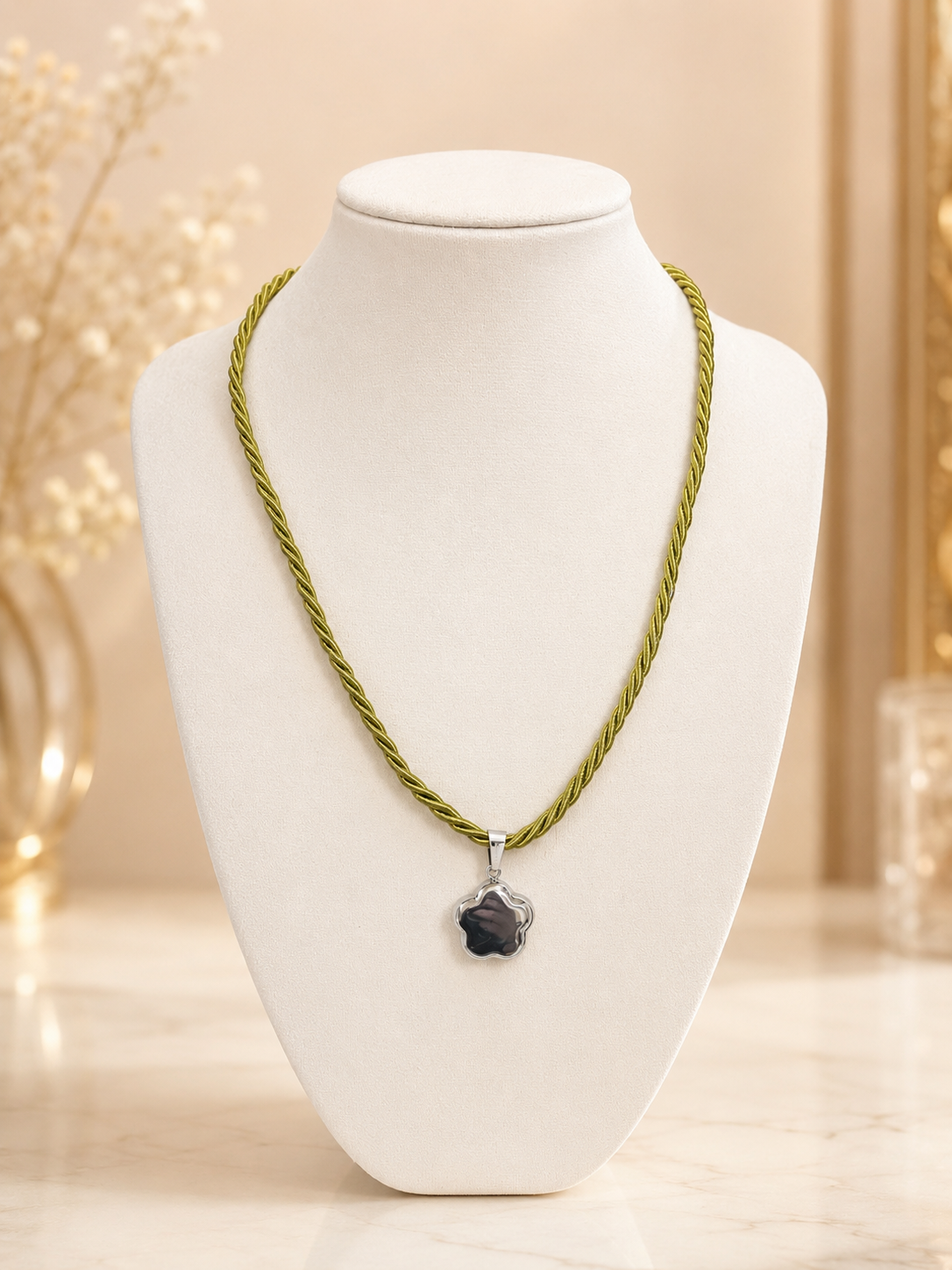 Green Cord Necklace