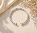 Green Open Cuff Bracelet