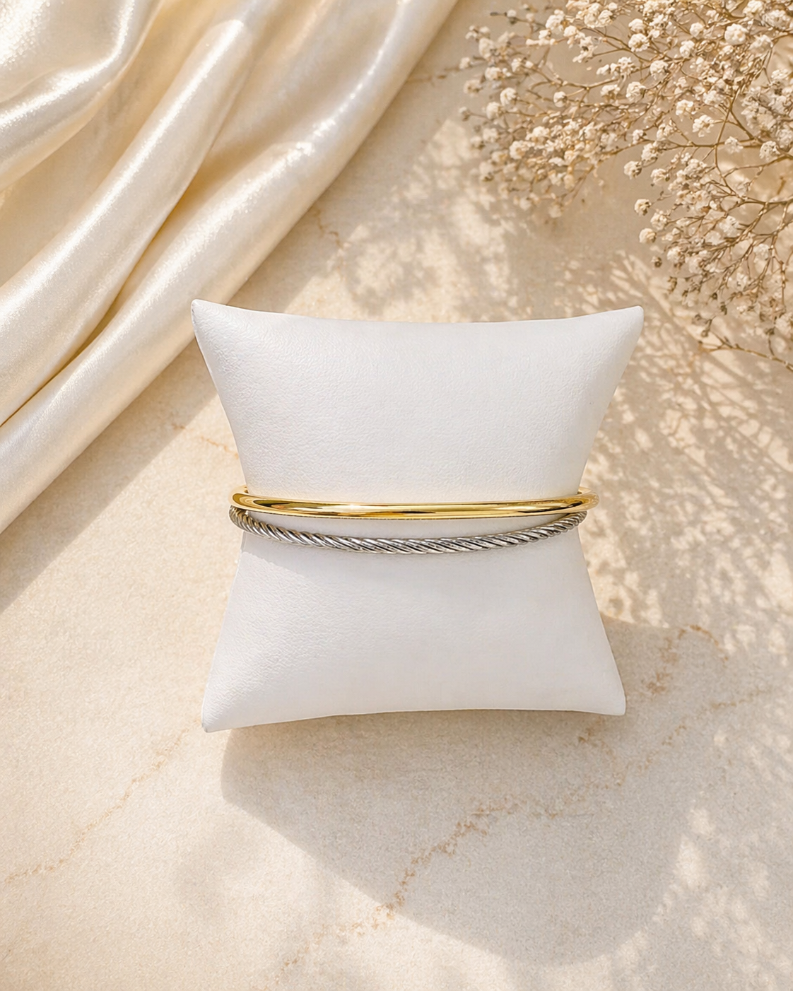 Two-Tone Layered Bracelet