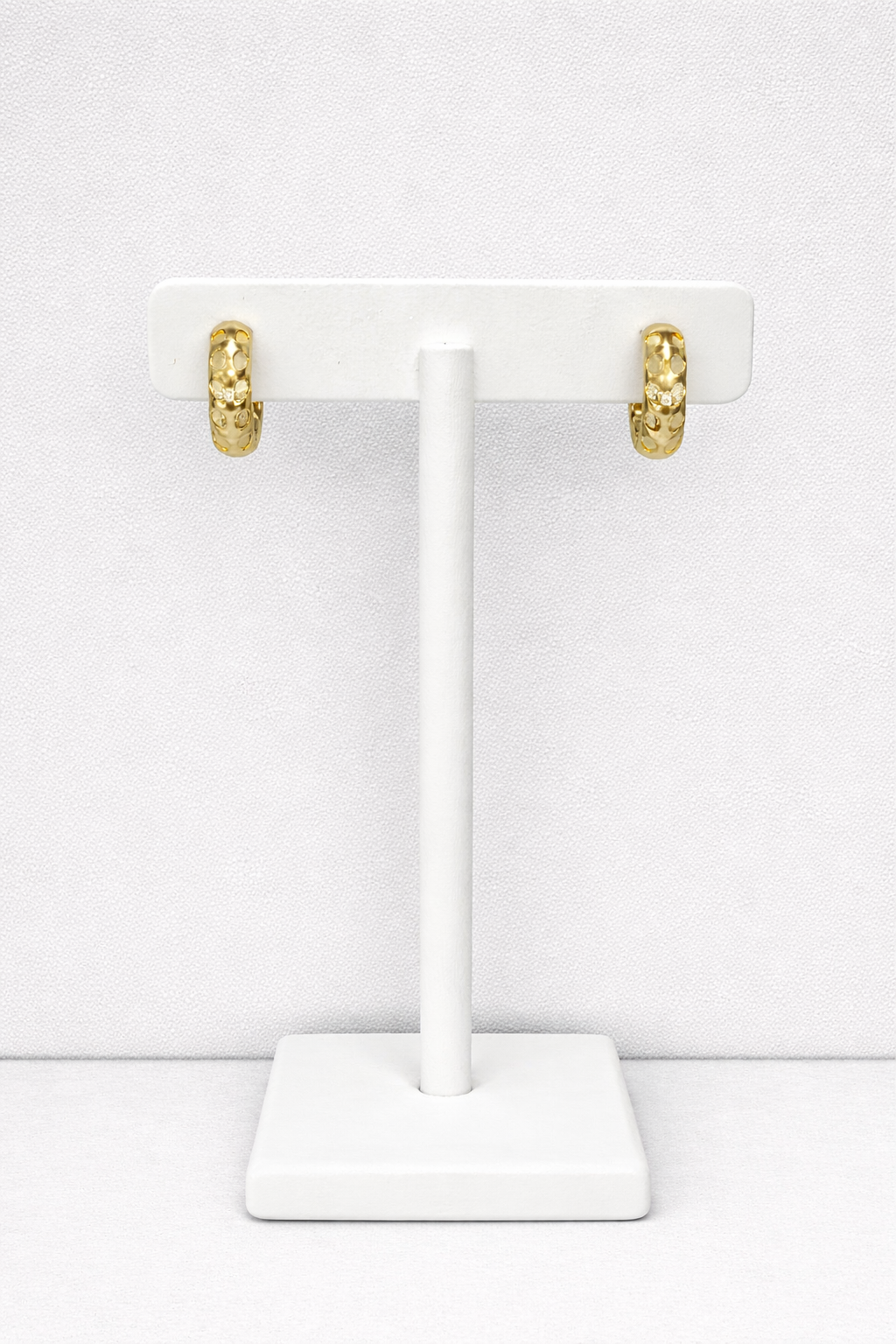 Texture Gold Hoop Earrings