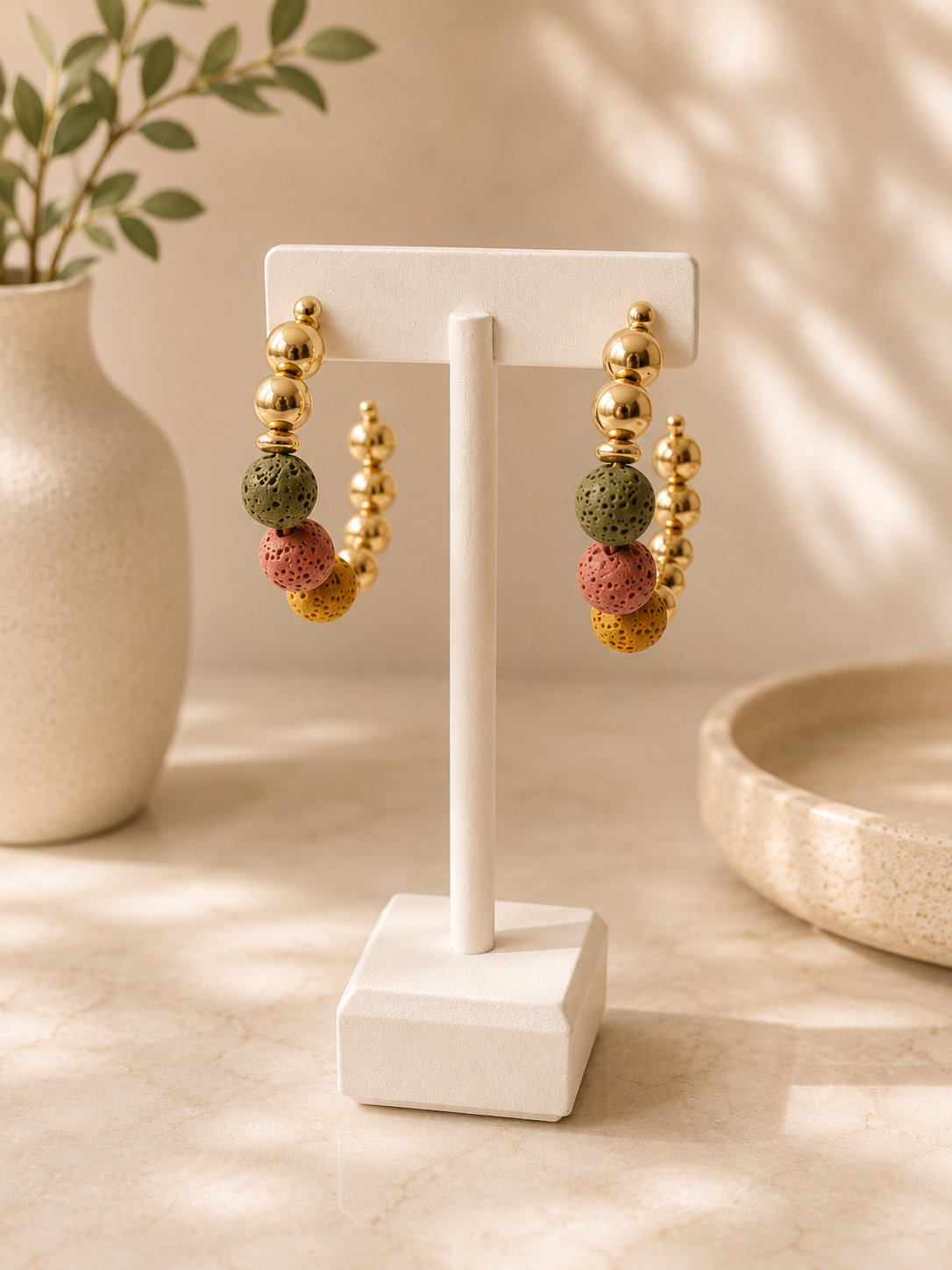 Gold-Tone Hoop Earrings