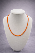 Colorful Beaded Necklace Pink and Orange