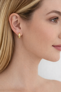 Texture Gold Hoop Earrings