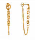 Chain Drop Earrings Gold and Two-Tone