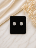 Square Rhinestone Stud Earrings