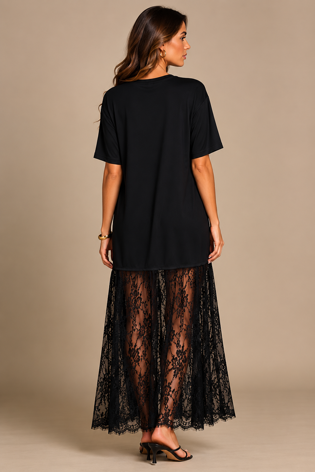 Maxi Dress w. Lace