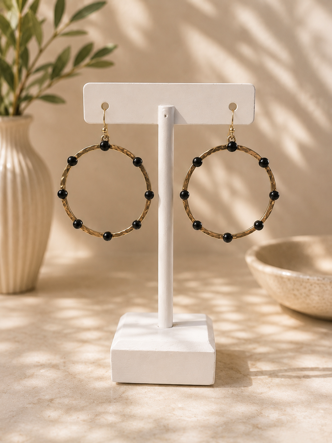 Gold Tone Hoop Earrings