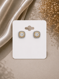 Two-Tone Square Studs
